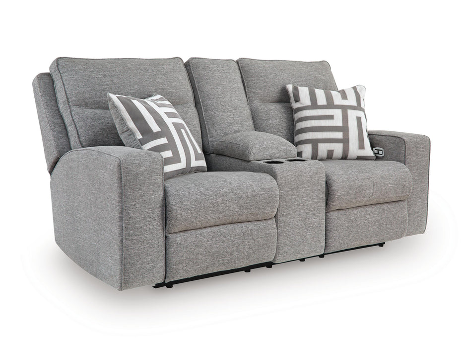 Biscoe Power Reclining Loveseat with Console