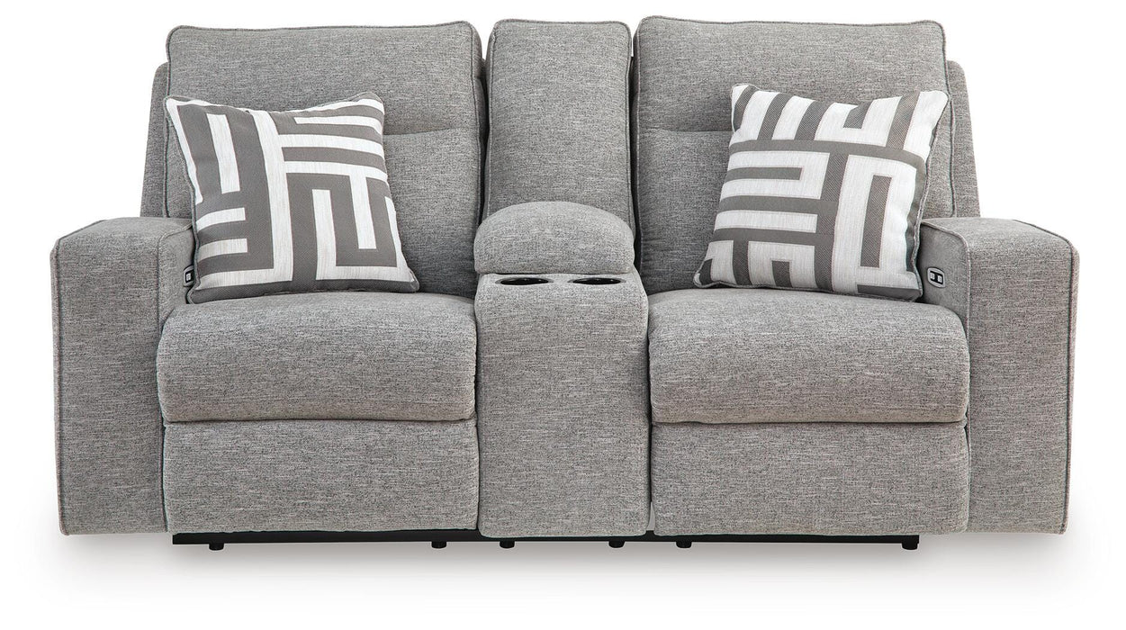 Biscoe Power Reclining Loveseat with Console