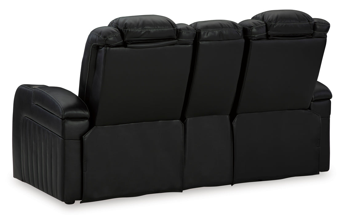 Caveman Den Power Reclining Loveseat with Console