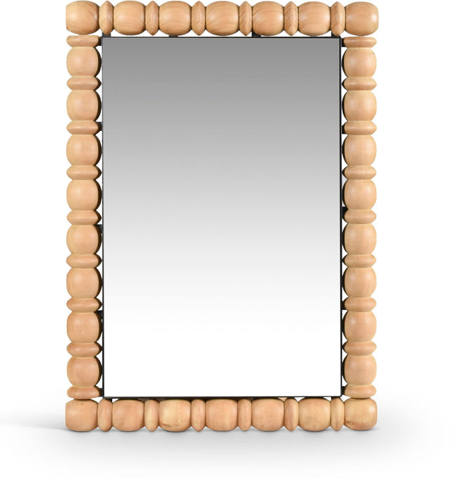 Aubrey 26" W X 36" H Acacia Wood Frame Mirror