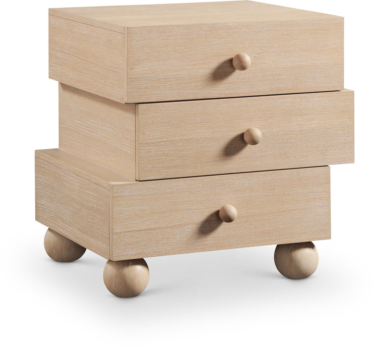 Askew 23.5" Oak Veneer Nightstand