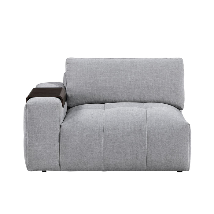 9155GY*61L1R2OT 6-Piece Modular Sectional with Two Ottomans