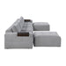 9155GY*61L1R2OT 6-Piece Modular Sectional with Two Ottomans
