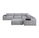 9155GY*61L1ROT 6-Piece Modular Sectional with Ottoman
