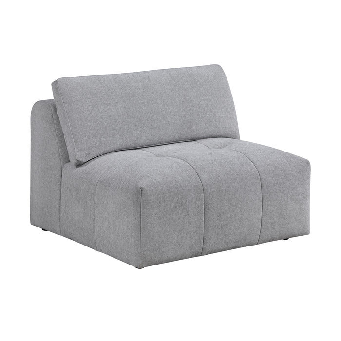 9155GY*61L1R2OT 6-Piece Modular Sectional with Two Ottomans