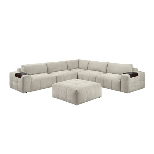 9155TP*61L1ROT 6-Piece Modular Sectional with Ottoman