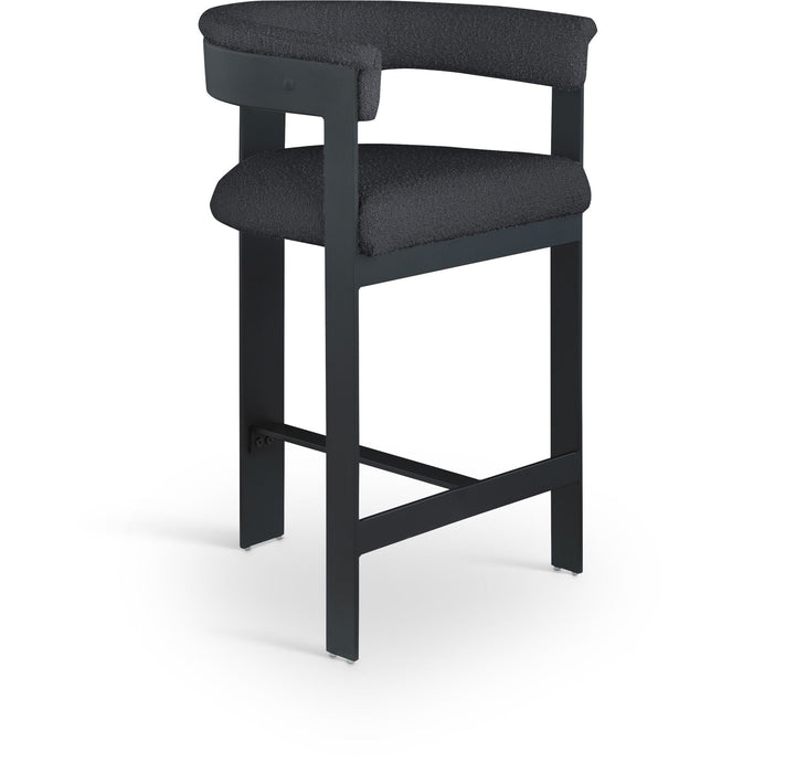 Romeo Boucle Fabric Upholstered Bar / Counter Stool