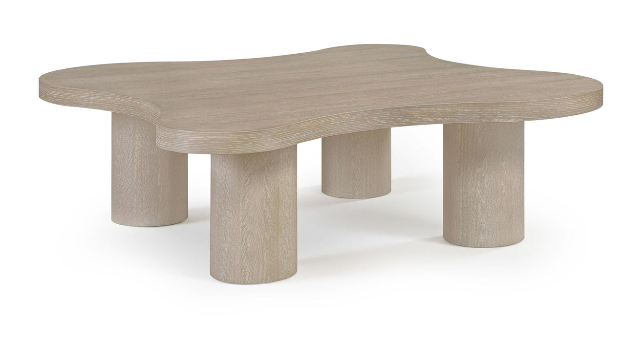 Cove Oak Veneer And Solid Wood Coffee Table
