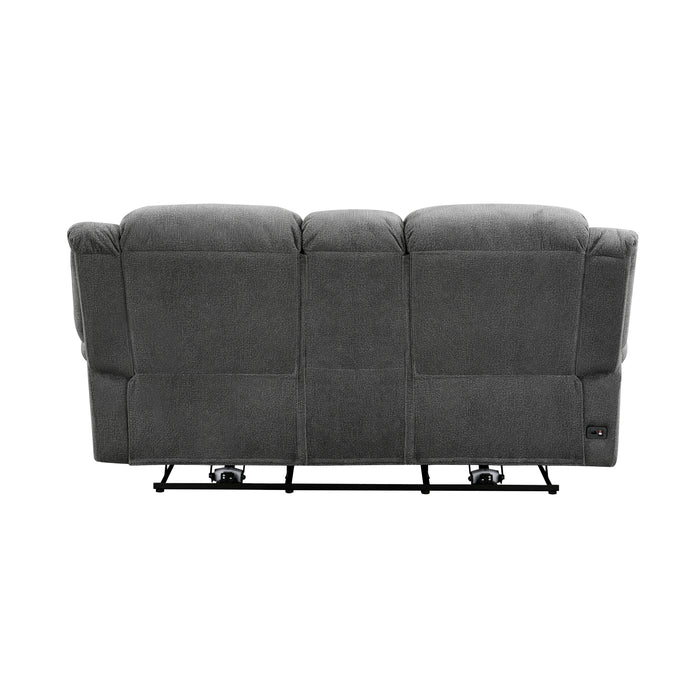 Brennen Power Double Reclining Love Seat with Center Console