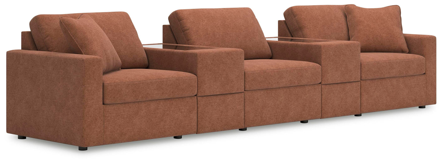 Modmax 5-Piece Sectional - Armless Chair, 2 Consoles with Storage, LAF Corner Chair, RAF Corner Chair