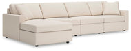 Modmax 4-Piece Sectional with Chaise - LAF Corner Chaise, 2 Armless Chairs, RAF Corner Chair