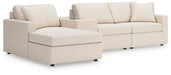 Modmax 4-Piece Sectional with Chaise - LAF Corner Chaise, Armless Chair, Console with Storage, RAF Corner Chair