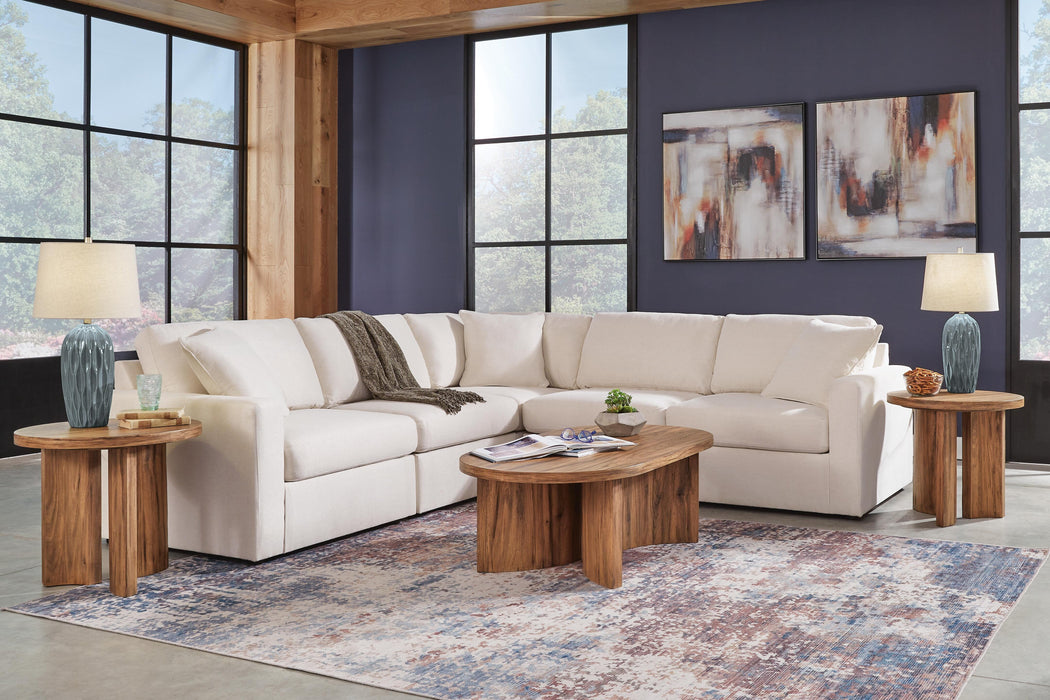 Modmax 5-Piece Sectional - 2 Armless Chairs, LAF Corner Chair, RAF Corner Chair, Wedge