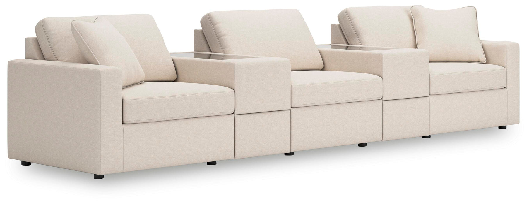 Modmax 5-Piece Sectional - Armless Chair, 2 Consoles with Storage, LAF Corner Chair, RAF Corner Chair
