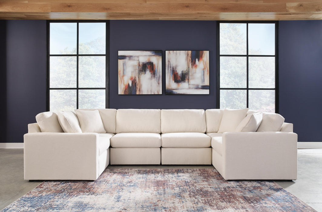 Modmax 6-Piece Sectional - 2 Armless Chairs, LAF Corner Chair, RAF Corner Chair, 2 Wedges
