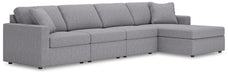 Modmax 4-Piece Sectional with Chaise - RAF Corner Chaise, 2 Armless Chairs, LAF Corner Chair