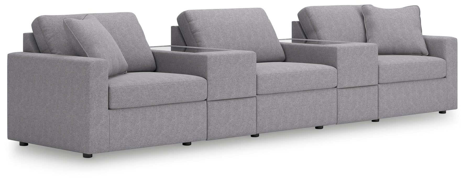 Modmax 5-Piece Sectional - Armless Chair, 2 Consoles with Storage, LAF Corner Chair, RAF Corner Chair