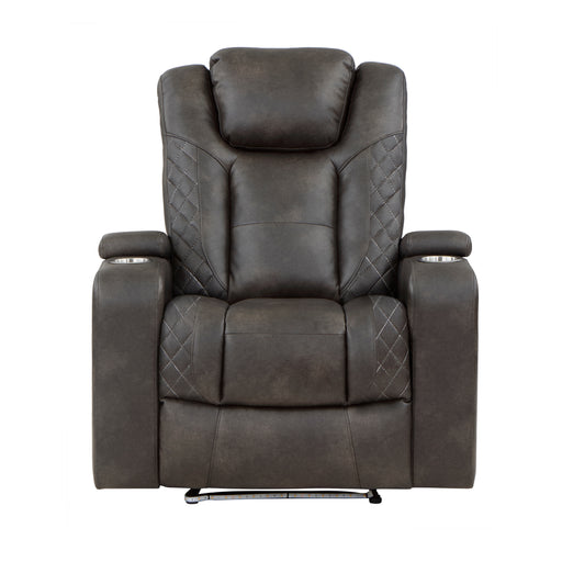 Tabor Power Reclining Chair with Power Headrest and Storage Arms, Cup Holders