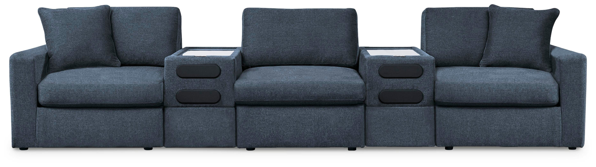 Modmax 5-Piece Sectional - Armless Chair, 2 Consoles with Audio System, LAF Corner Chair, RAF Corner Chair