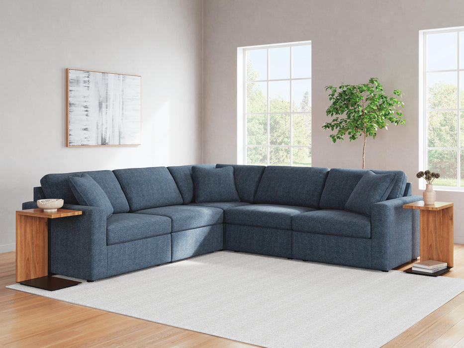 Modmax 5-Piece Sectional - 2 Armless Chairs, LAF Corner Chair, RAF Corner Chair, Wedge