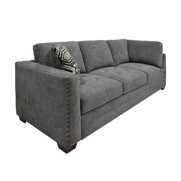 Sidney (3)3-Piece Sectional with Storage Ottoman and USB Ports