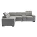 Farrah 3-Piece Sectional with Adjustable Headrests