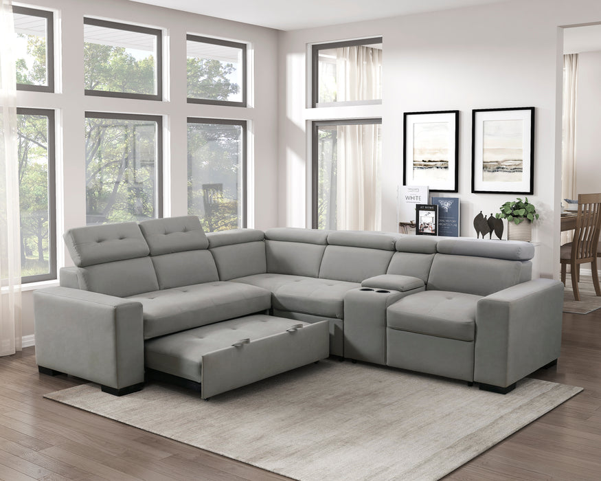 Farrah 3-Piece Sectional with Adjustable Headrests