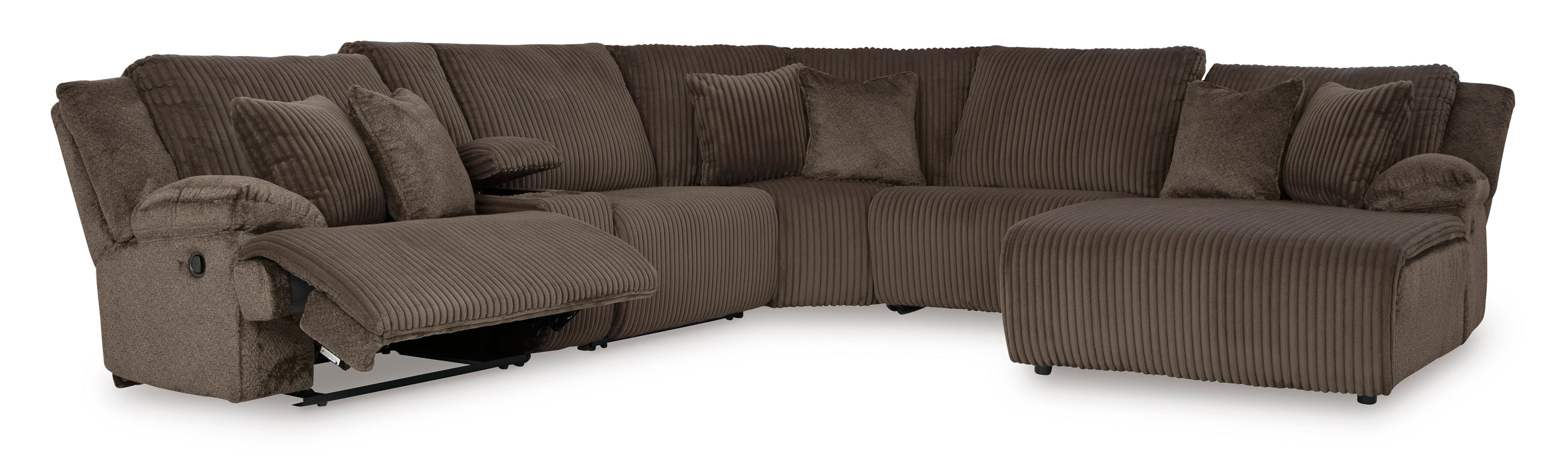 Top Tier 6-Piece Reclining Sectional with Chaise