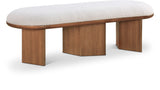Wilshire Boucle Fabric Upholstered Bench