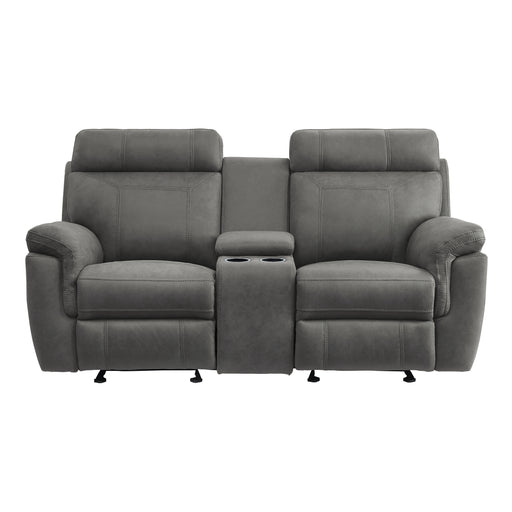 Clifton Double Glider Reclining Love Seat with Center Console