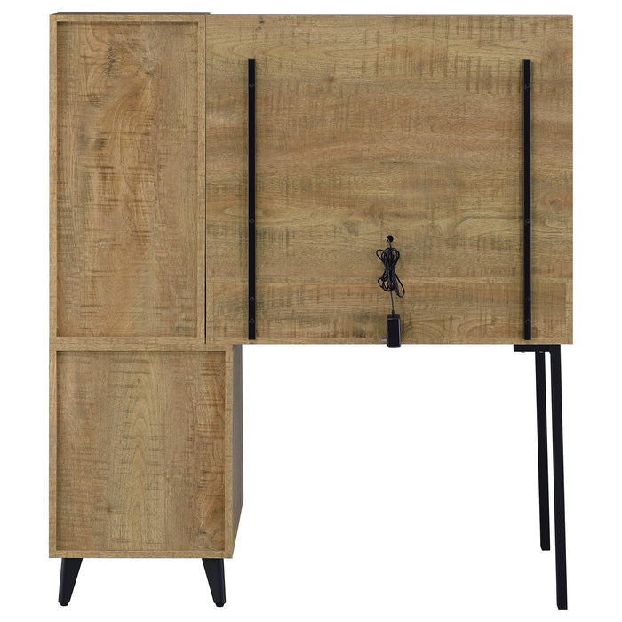 Souza 5-Drawer Makeup Vanity Table With LED Mirror Mango