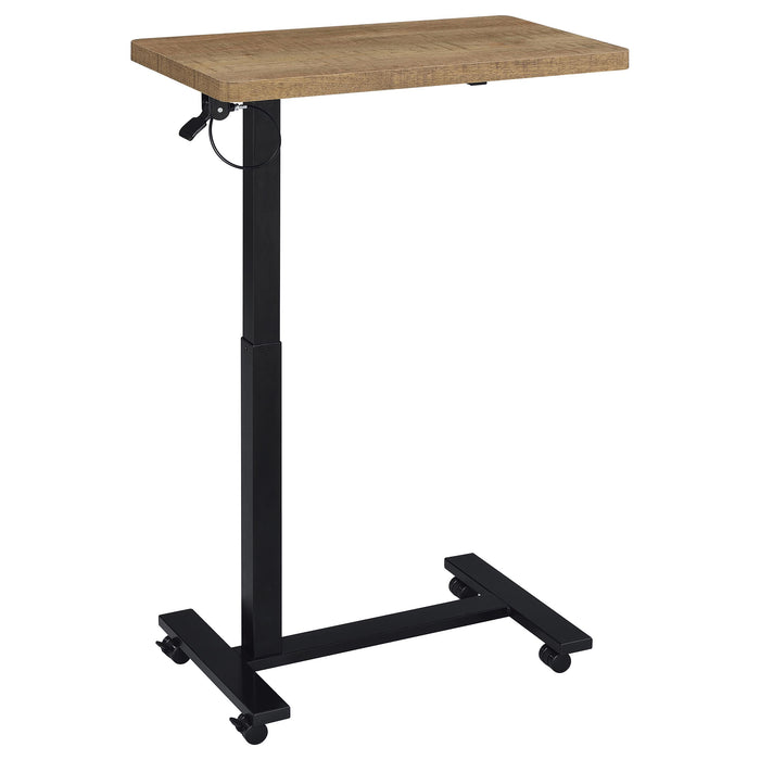 Westpark Pneumatic Adjustable C-Shape Side Table with Casters Mango