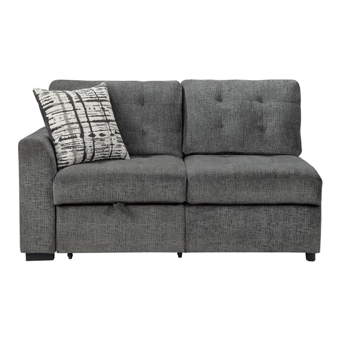 Lanning (3)3-Piece Sectional with Pull-out Bed and Pull-out Ottoman