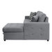 Solomon (2)2-Piece Sectional with Right Chaise and Hidden Storage
