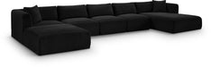 Shaggy 176" Corduroy Performance Fabric Upholstered Modular Sectional