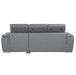 Berel (2)2-Piece Sectional with Adjustable Headrests, Pull-out Bed and Right Chaise with Hidden Storage