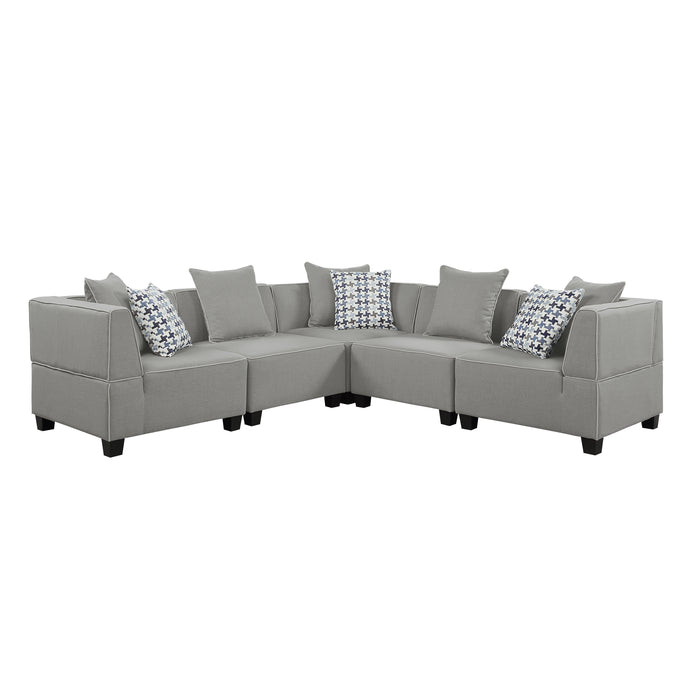 Jayne (5)5-Piece Modular Sectional