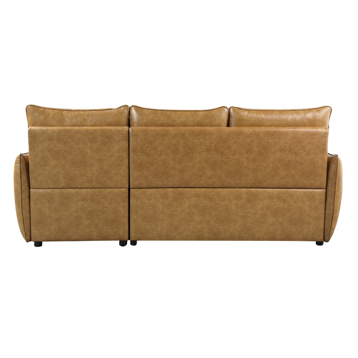 Delara (2)2-Piece Reversible Sectional with Pull-out Bed and Hidden Storage