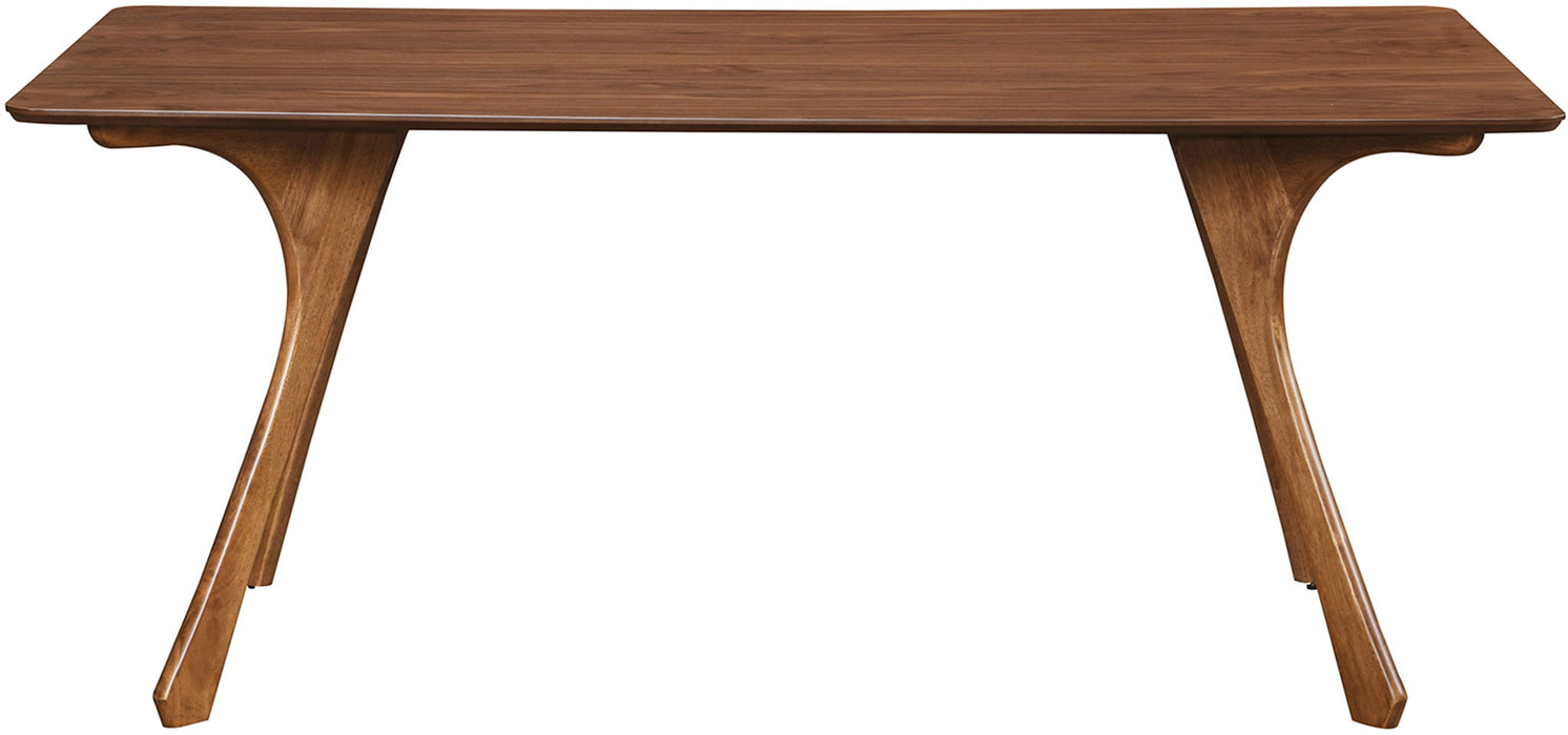 Glenwood 71" Solid Wood And Walnut Veneer Dining Table