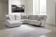 Acklen Place 5-Piece Power Reclining Sectional with Chaise - LAF Power Reclining Back Chaise, Armless Chair, Power Armless Recliner, RAF Power Recliner, Wedge