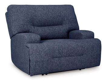 Acklen Place Power Armless Recliner - Blue
