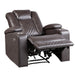 Caelan Power Reclining Chair with Power Headrest, Cup holders and Storage Arms