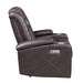 Caelan Power Reclining Chair with Power Headrest, Cup holders and Storage Arms
