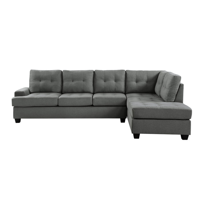 Dunstan (2)2-Piece Reversible Sectional with Drop-Down Cup Holders