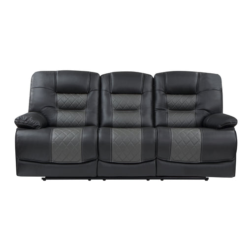 Fabian Double Reclining Sofa with Center Drop-Down Cup Holders, Receptacles and USB Ports