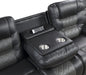 Fabian Double Reclining Sofa with Center Drop-Down Cup Holders, Receptacles and USB Ports