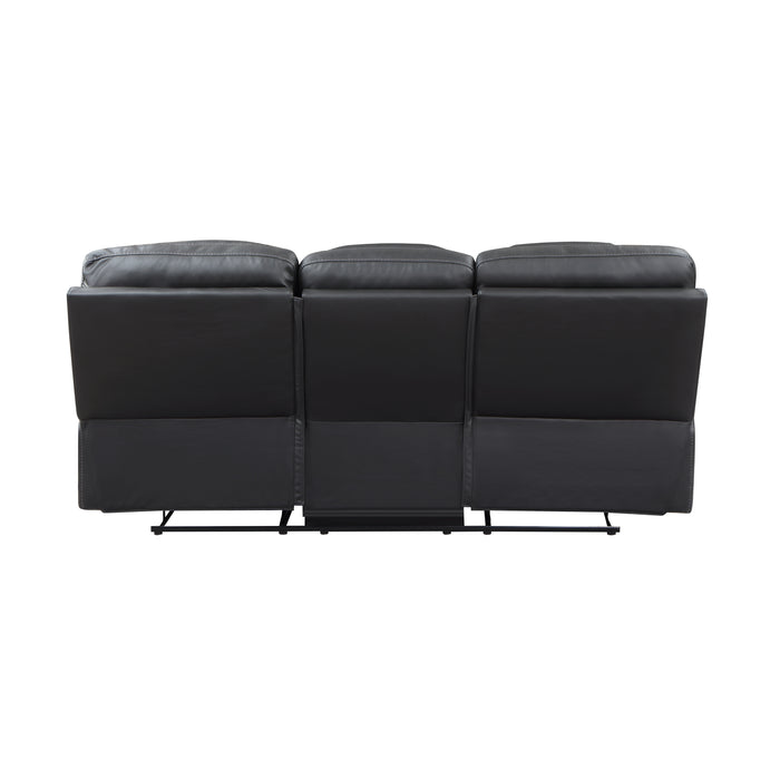 Fabian Double Reclining Sofa with Center Drop-Down Cup Holders, Receptacles and USB Ports