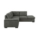 Brooklyn Park (2)2-Piece Sectional with Pull-out Bed and Right Chaise with Storage Ottoman