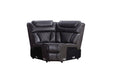 Wedge, LHF Loveseat w/Console /Speaker /Led Light/ Power Headrest, RHF Sofa w/Dropdown Table/