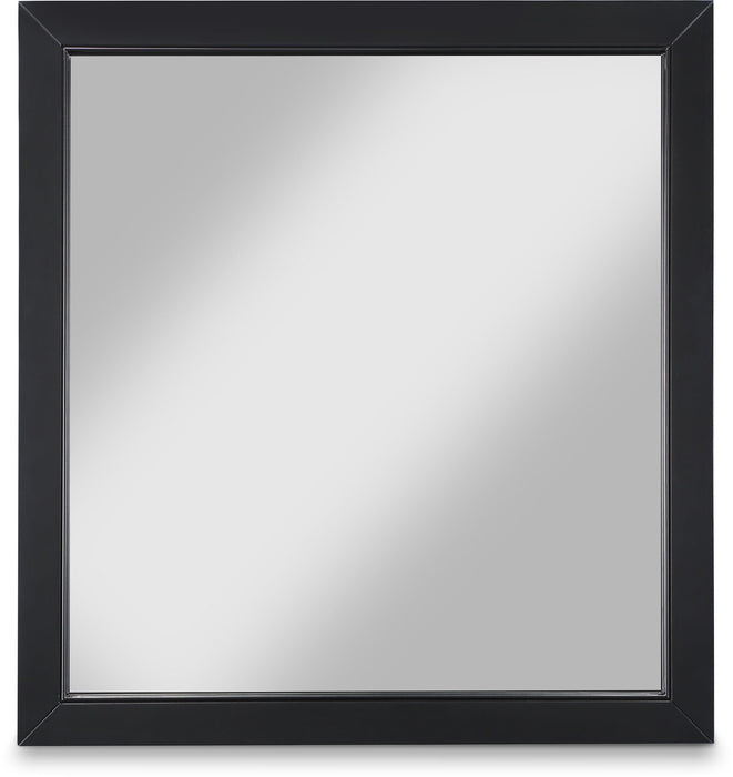 Marisol 36" W X 38" H Wood Veneer Frame Mirror